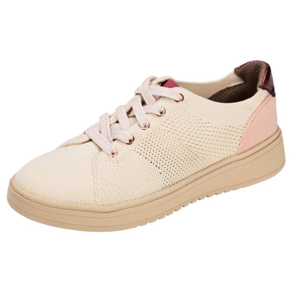 NWT Life Stride BZees Womens Vip Beige Knit Washable Slip-On Sneakers Size 6.5W